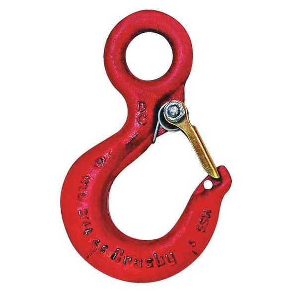 Crosby Eye Hook,Carbon Steel,15,000 lb.,Red 1022271