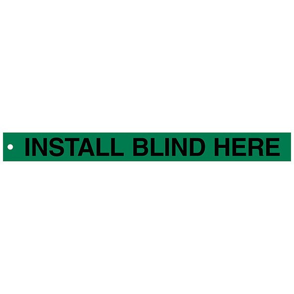 Brady Isolation Blind Tags,2in.Hx20in.W,PK25 132452 Brady Isolation Blind Tags,2in.Hx20in.W,PK25 132452