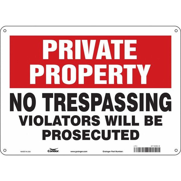 Condor Safety Sign,10 inx14 in,Aluminum 473M24 Condor Safety Sign,10 inx14 in,Aluminum 473M24