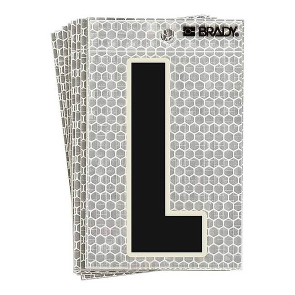 Brady LetterLabel,6inH,3inW,PK10 3020-L