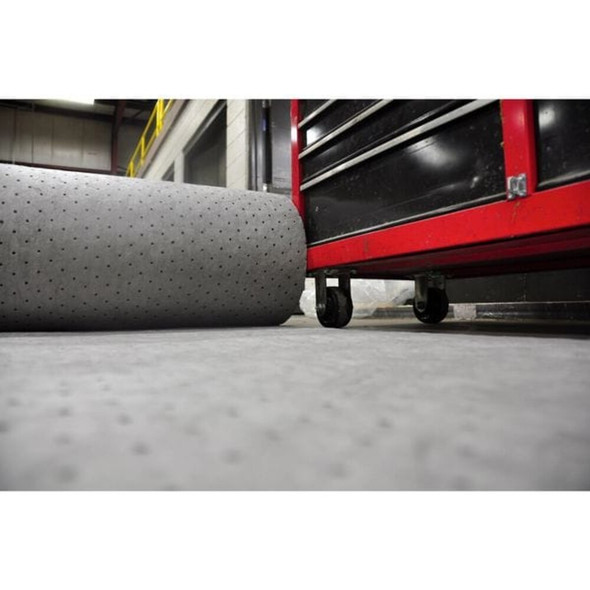 Sorbent Roll, 52 gal, 32 in x 150 ft, Universal, Gray, Polypropylene  SFG-90BX