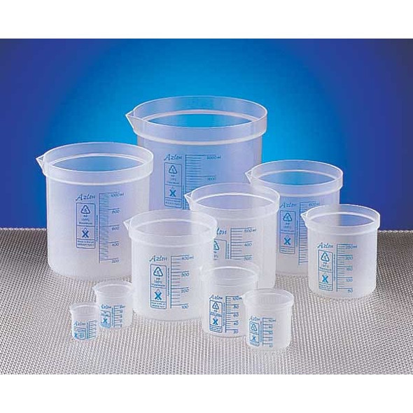 Dynalon Beaker,250 mL,82 mm H,82 mm Dia,PK10 522085-0250