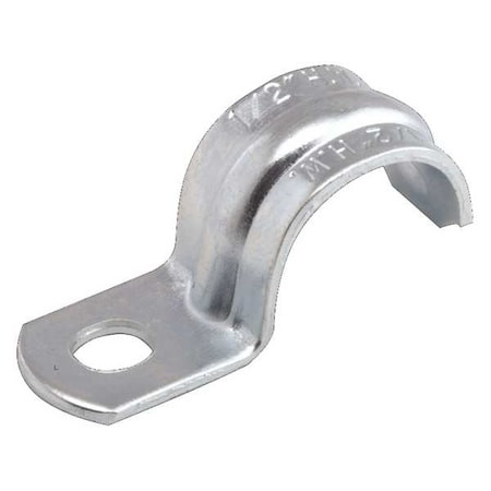 Raco One Hole Strap, Conduit; Pipe Use, 3/4 in, Steel, Zinc Plated 1333