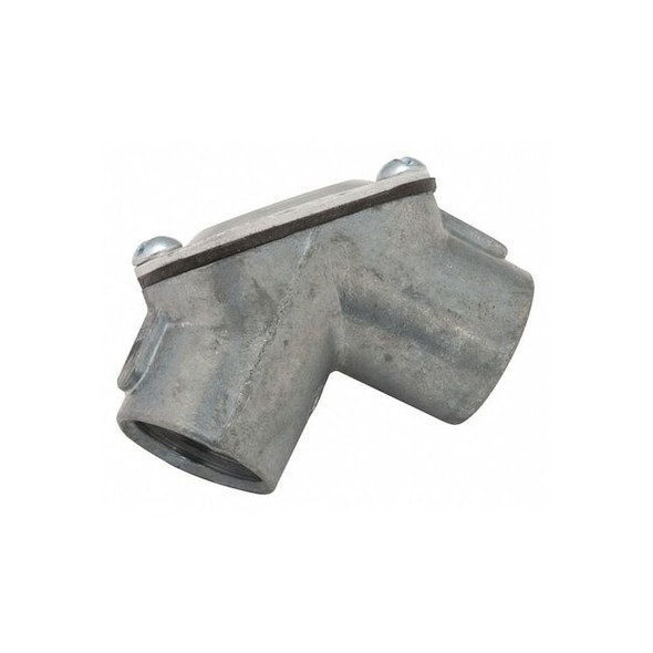 Raco IMC Coupling, 3/4 in, Threaded, Zinc, Zinc Plated, Silver 2653