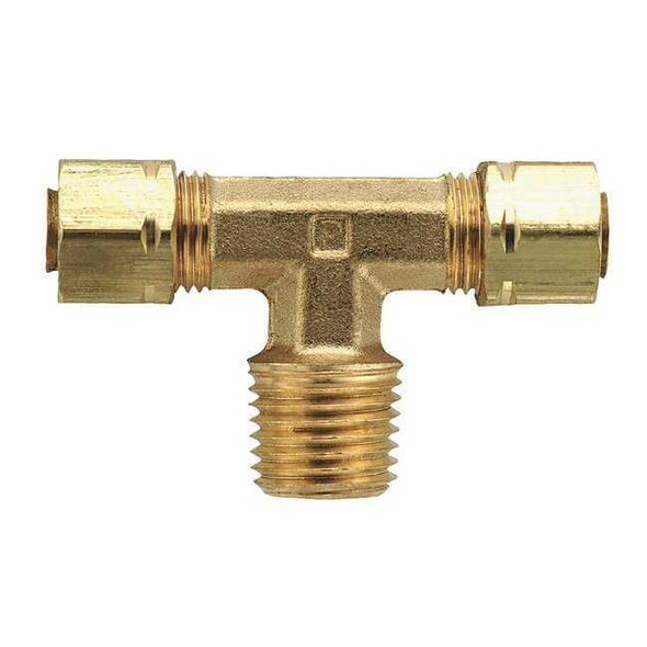 Parker 3/8" Compression x 1/4" MNPT Brass Branch Tee 10PK 172CA-6-4