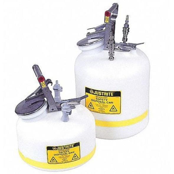 Justrite HPLC Replacement Carbon Filters, Plastic, White, 3 1-2 in Dia. 28157