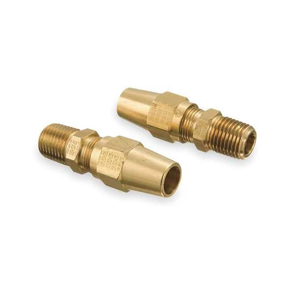Weatherhead Strt, Brass, Comp. 1/2 in, NPTF 1/2 in 1368X8X8