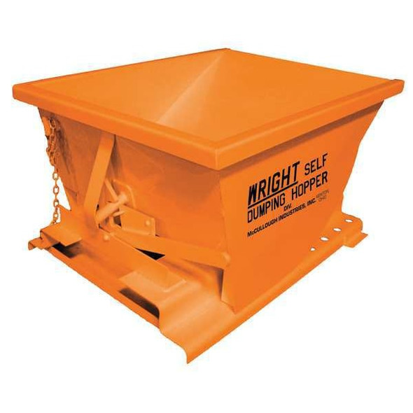 Manufacturer Varies Self Dumping Hopper,5000 lb.,Orange 30077 ORANGE