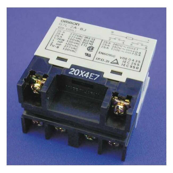 E-Bracket, Enclosed Power Relay, Square, 30 A, 6 Pins, Screw