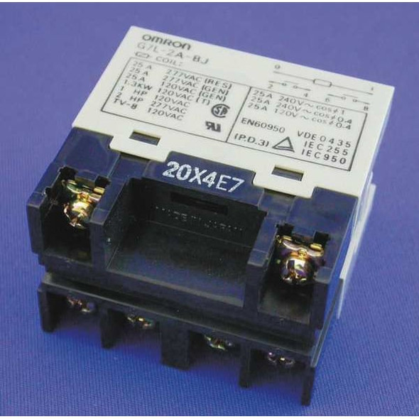 E-Bracket, Enclosed Power Relay, Square, 30 A, 6 Pins, Screw