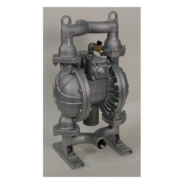 Double Diaphragm Pump, Cast iron, Air Operated, Santoprene, 164 GPM