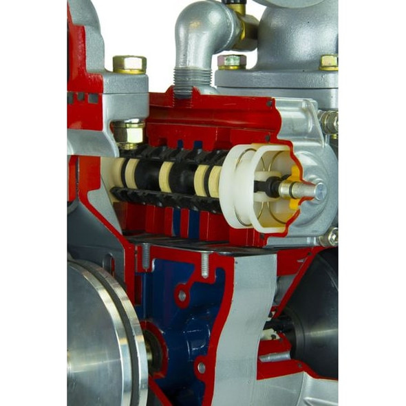 Dayton Double Diaphragm Pump, Cast iron, Air Operated, Santoprene, 164 GPM 22A599