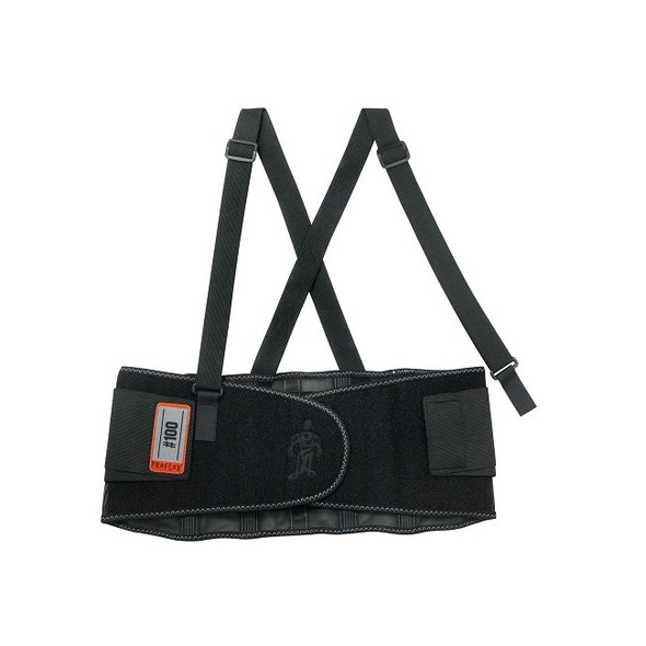 Ergodyne® ProFlex® 100 Economy Back Support, Large, Black, 1/Each