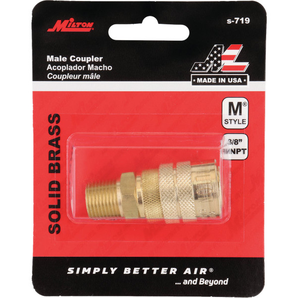 Milton 3-8 In. MNPT M-Style Coupler S-719 584900