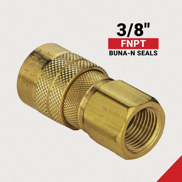 Milton 3-8 In. FNPT M-Style Coupler S-718 573905