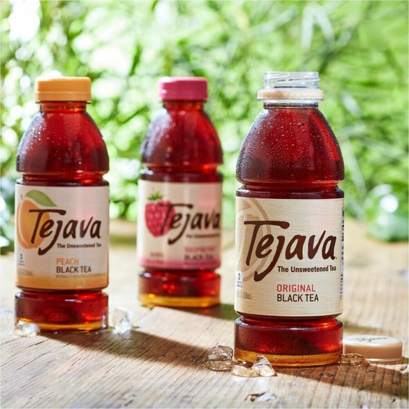 Tejava Java Tea Black Tea - Black Tea - 16.90 fl oz - GMO Free - 12 - Carton 40118 SPR-CWG40118