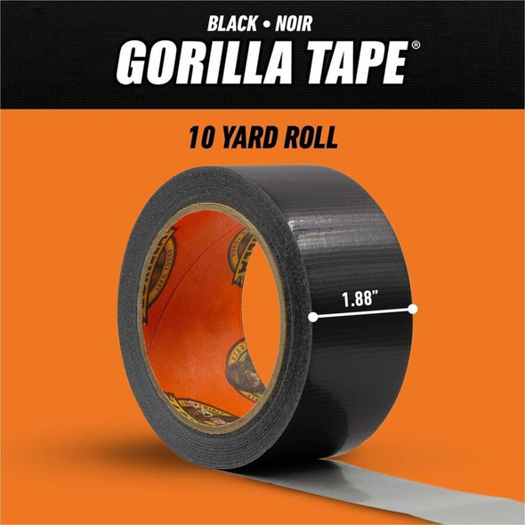 Gorilla Tape - 10 yd Length x 1.88" Width - Black - 1 Each 105462 SPR-GOR105462