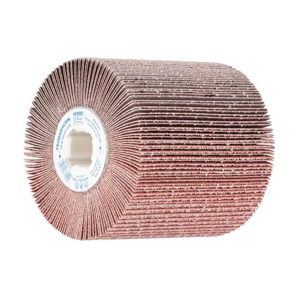 Pferd 4" x 4" Flap Drum - Coated - 3/4" Keyed A.H., Aluminum Oxide 60 Grit 45781
