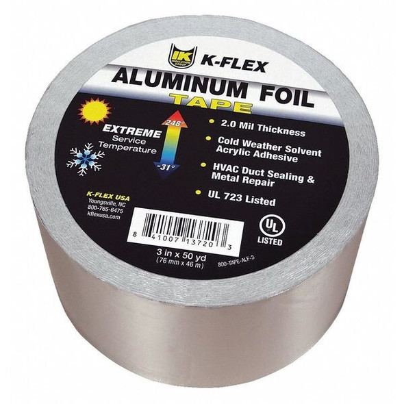 K-Flex Usa 3" x 150 Ft. Aluminum Pipe Insulation Tape K800TAPEALFSK31