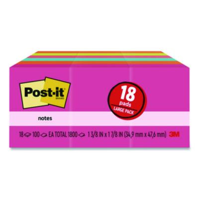 Post-it® Notes PAPER,STICKY,13/8X17/8 653-18AU