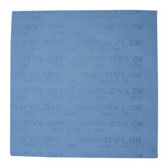 Garlock Gasket Sheet,30 x30 In,PTFE w/Glass,Blue 3504-30062