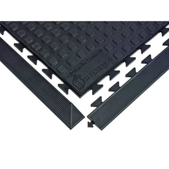 Interlocking Antifatigue Mat Tile, Polyurethane, 3 ft W x 3 ft L, 5-8 in Thick  502