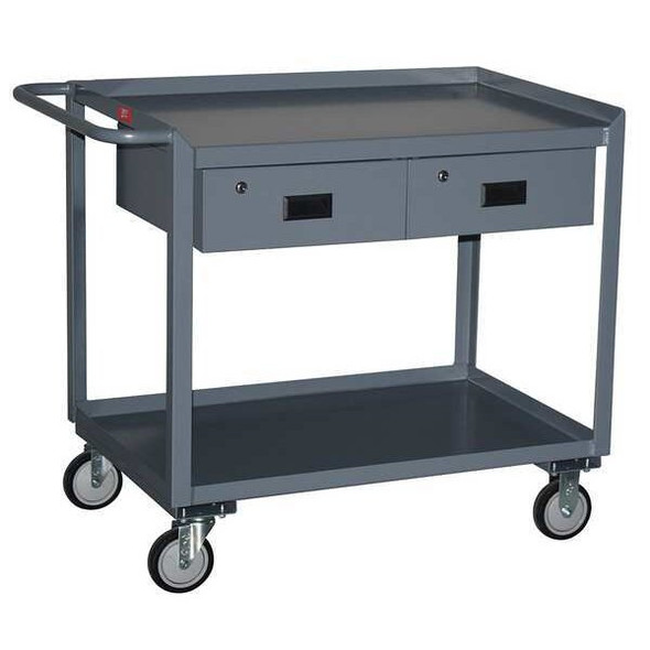 Jamco Mobile Wrkstion,Steel,36"L,24"W,2 Shelf SR236P500GP