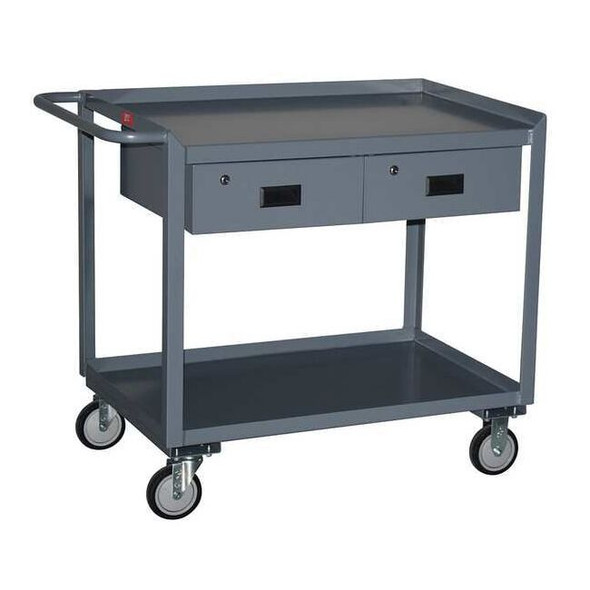 Jamco Mobile Wrkstion,Steel,36"L,24"W,2 Shelf SR236P500GP