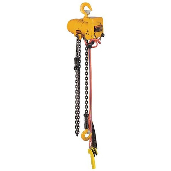 Harrington Air Chain Hoist,2000 lb. Cap.,20 ft. Lft TCR1000P-20