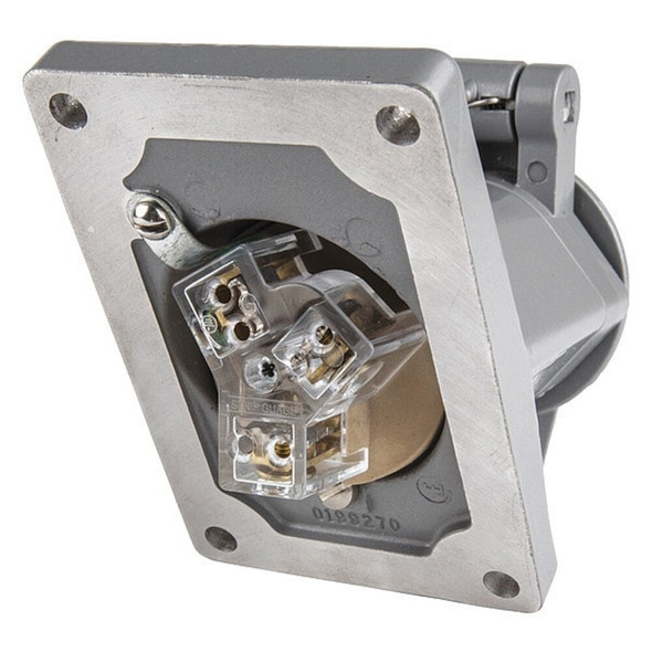 Hubbell Killark Receptacle,125VAC,60 Hz,20A,1 HP UGR5-20231QWWW