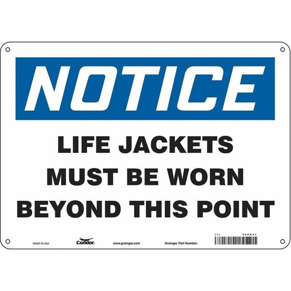 Condor Safety Sign,10 inx14 in,Aluminum 466R47 Condor Safety Sign,10 inx14 in,Aluminum 466R47