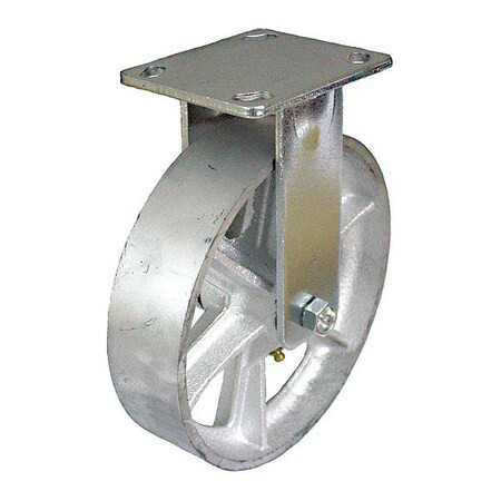 Manufacturer Varies Plate Caster,1250 lb. Load,Silver Wheel P21R-C080R-16