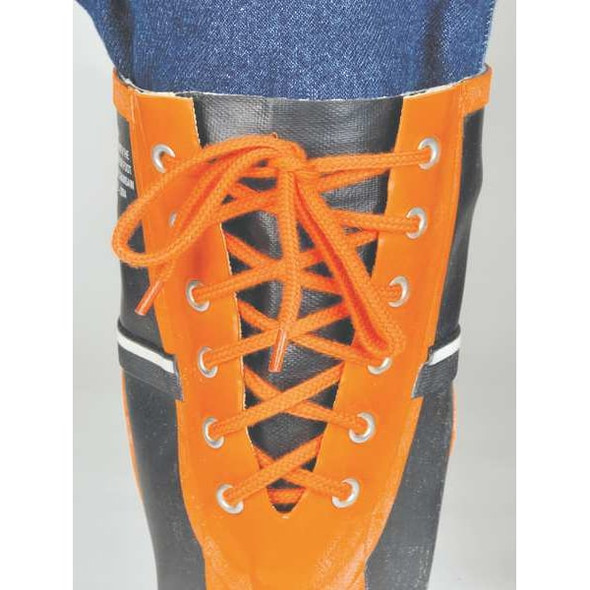 Unisex Viking(R) Class 2 Chainsaw Rubber Boots, Steel Toe, 16 Height, Orange/Black, 7