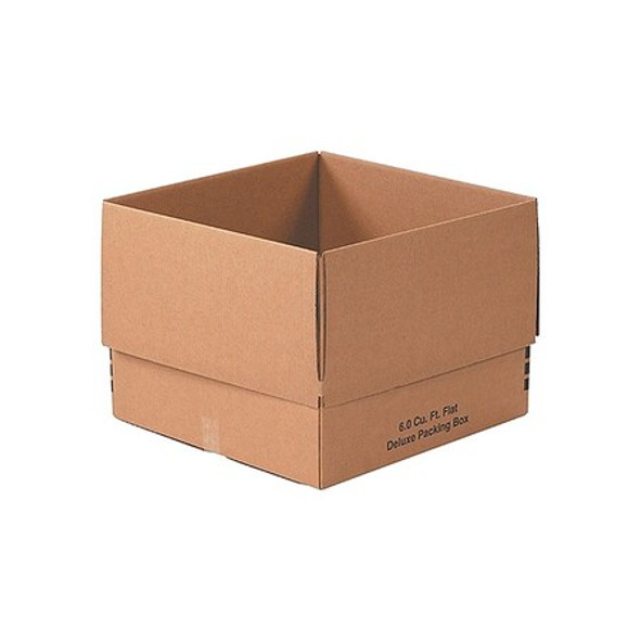 24 in x 24 in x 18 in Shipping Box, Kraft, Corrugate, Single Wall, 32 ECT, 10 PK