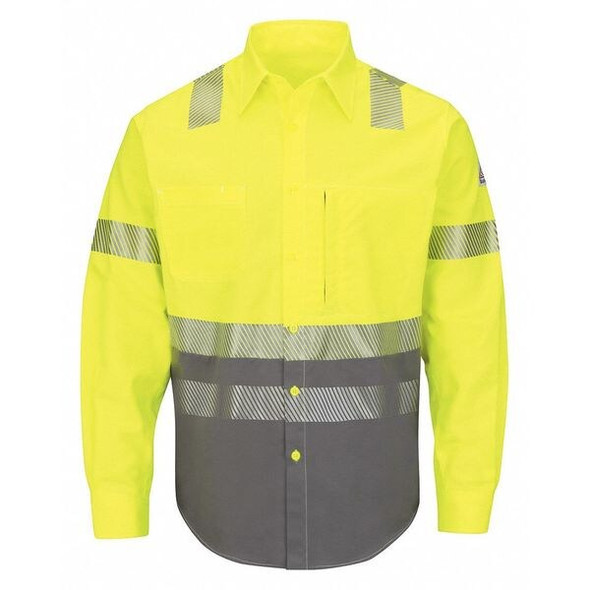 Men's Flame-Resistant Collared Shirt, 8.6 cal/sq cm, XL, ComforTouch(R)