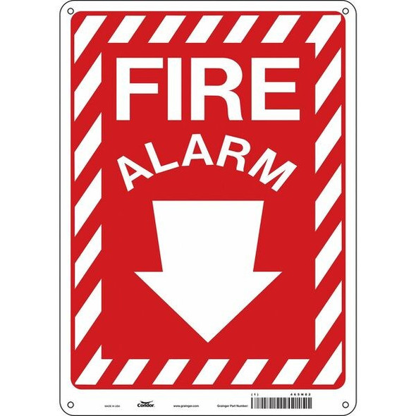 Condor Safety Sign,7" Wx10" H,0.004" Thickness 465N82