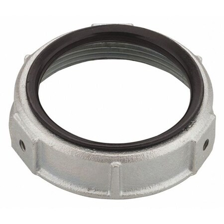 Raco IMC Bushing, 2-1/2 in, Threaded, Iron, Zinc Plated, Gray 1126