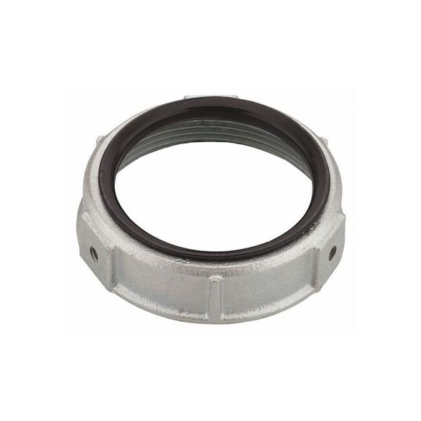 Raco IMC Bushing, 2-1/2 in, Threaded, Iron, Zinc Plated, Gray 1126