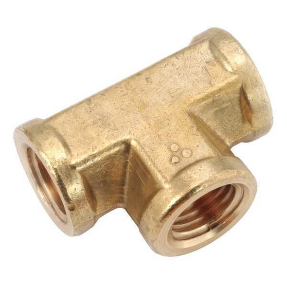 Tee Low Lead Brass Forged Female Tee, 1/8 in Female NPT X 1/8 in Female NPT