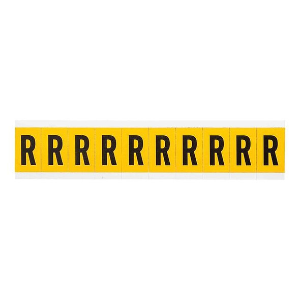 Brady LetterLabel,Vinyl,1-1/2inH,7/8inW 1530-R