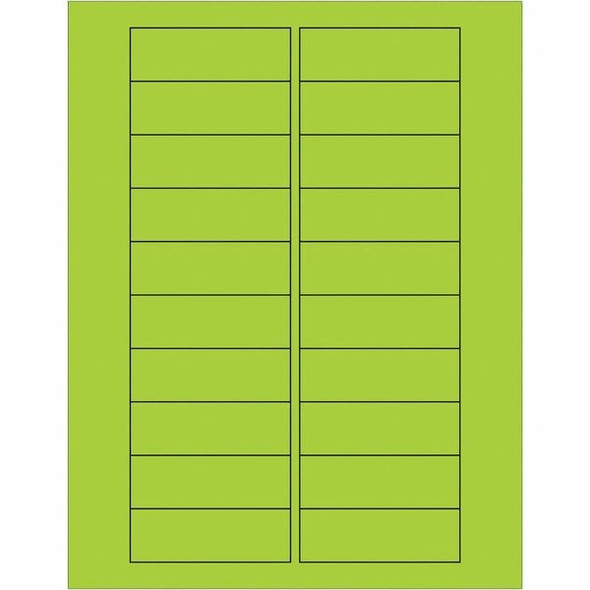 Tape Logic Rectangle Laser Label,3x1",Grn,PK2000 LL174GN