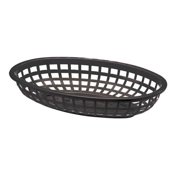 Tablecraft Classic Basket, Oval, Black,PK36 1074BK