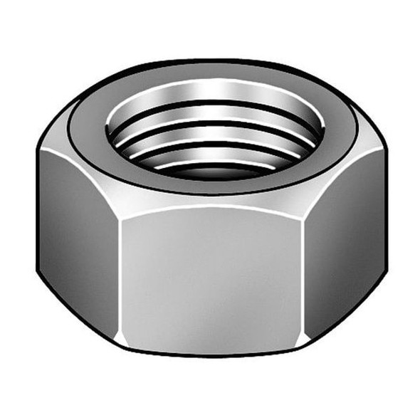 Heavy Hex Nut, #2-4-1/2, Steel, Grade 2H, Hot Dipped Galvanized, 2-1/32 in Ht