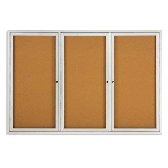 Quartet Enclosed Bulletin Board,48" x 72" 2367GGS Quartet Enclosed Bulletin Board,48" x 72" 2367GGS