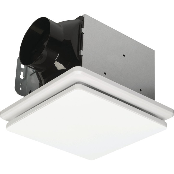 Homewerks 80 CFM 1.0 Sone Clean Cover Ventilation Fan with Dimmable LED Light