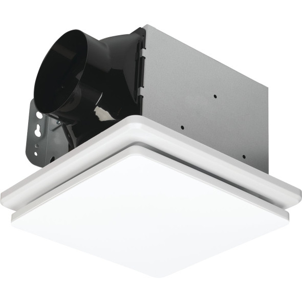 Homewerks 80 CFM 1.0 Sone Clean Cover Ventilation Fan with Dimmable LED Light
