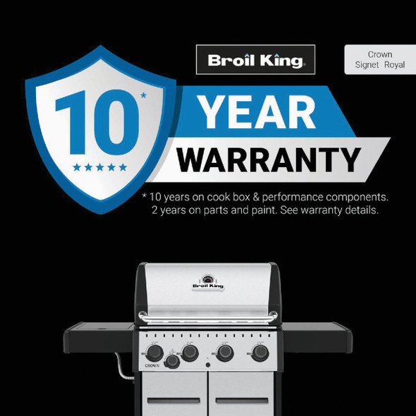 Broil King Crown S 440 4-Burner Stainless Steel 40,000 BTU LP Gas Grill 865364 849325