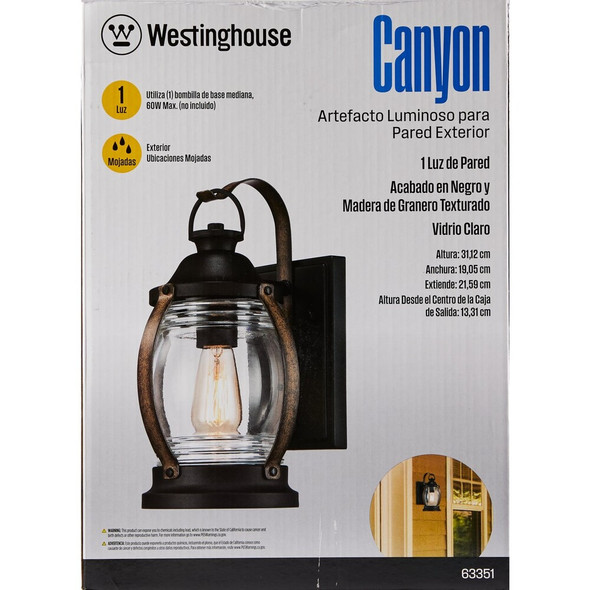 Westinghouse Blk-Brn Canyn Otdr Light 63351 531041