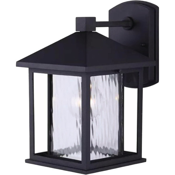 Canarm West Matte Black Outdoor Wall Light Fixture IOL283BK
