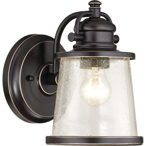 Westinghouse Emma Jane 1-Light Amber Bronze Outdoor Wall Lantern 62040